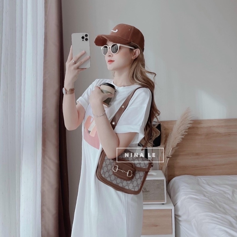 Váy thun dáng rộng in họa tiết xinh xắn cá tính dành cho nữ | BigBuy360 - bigbuy360.vn