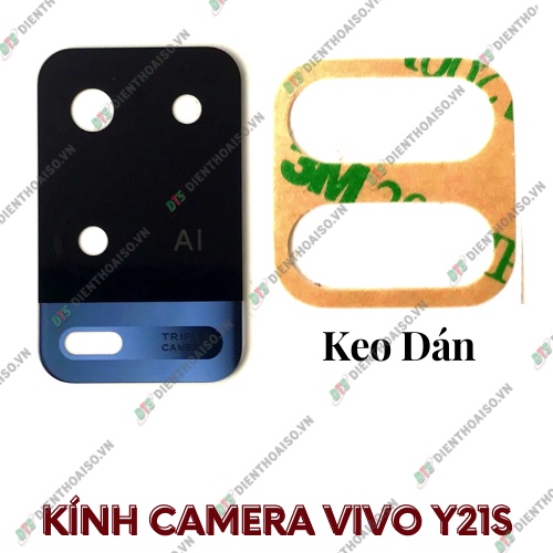 Mặt kính camera vivo y21s có sẵn keo