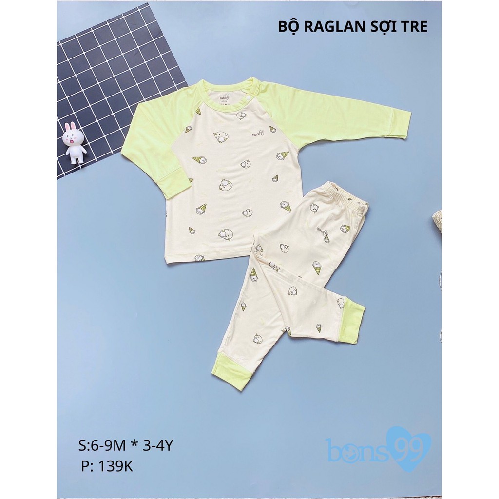 [xả hàng]Bộ raglan sợi tre bons99 2020