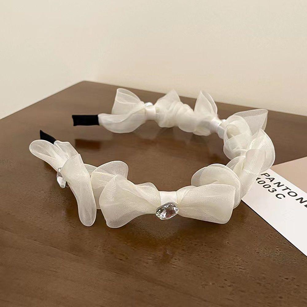 JARRED Băng Đô Cài Tóc Phối Lưới Phong Cách Pháp Cổ Điển Tinh Tế Thời Trang Cho Nữ