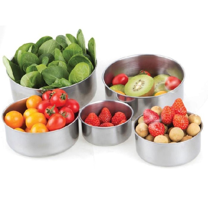 Bộ 5 thố inox 304 có nắp đậy  dày dặn
