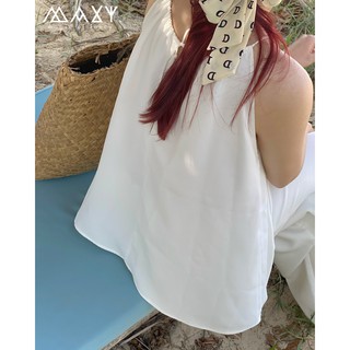 Áo cổ yếm dáng xòe halter top Maxy Workshop
