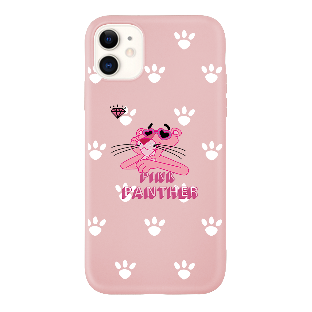 Ốp lưng họa tiết hoạt hình báo hồng cho iPhone 11 11Pro 11ProMax 6 6s 7 8 X XS XR XSMAX Pink Panther Case | BigBuy360 - bigbuy360.vn