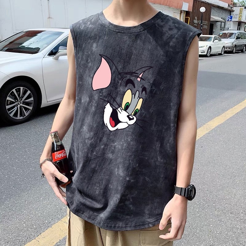 Áo Thun Ba Lỗ Thể Thao Dáng Rộng Thời Trang Mùa Hè Dành Cho Nam