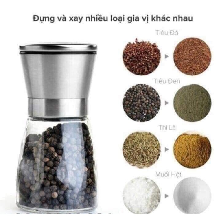 Máy xay tiêu inox Gem Decor