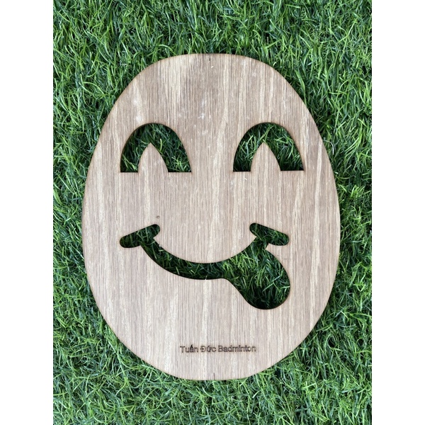 Logo cầu lông icon mặt cười