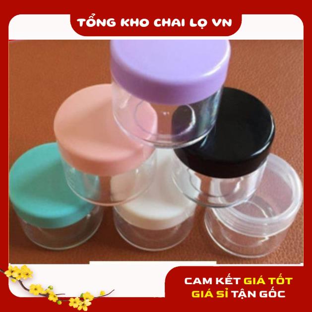 Hủ Đựng Kem ❤ SIÊU RẺ ❤ Hũ nhựa đựng kem 20g chiết mỹ phẩm , phụ kiện du lịch