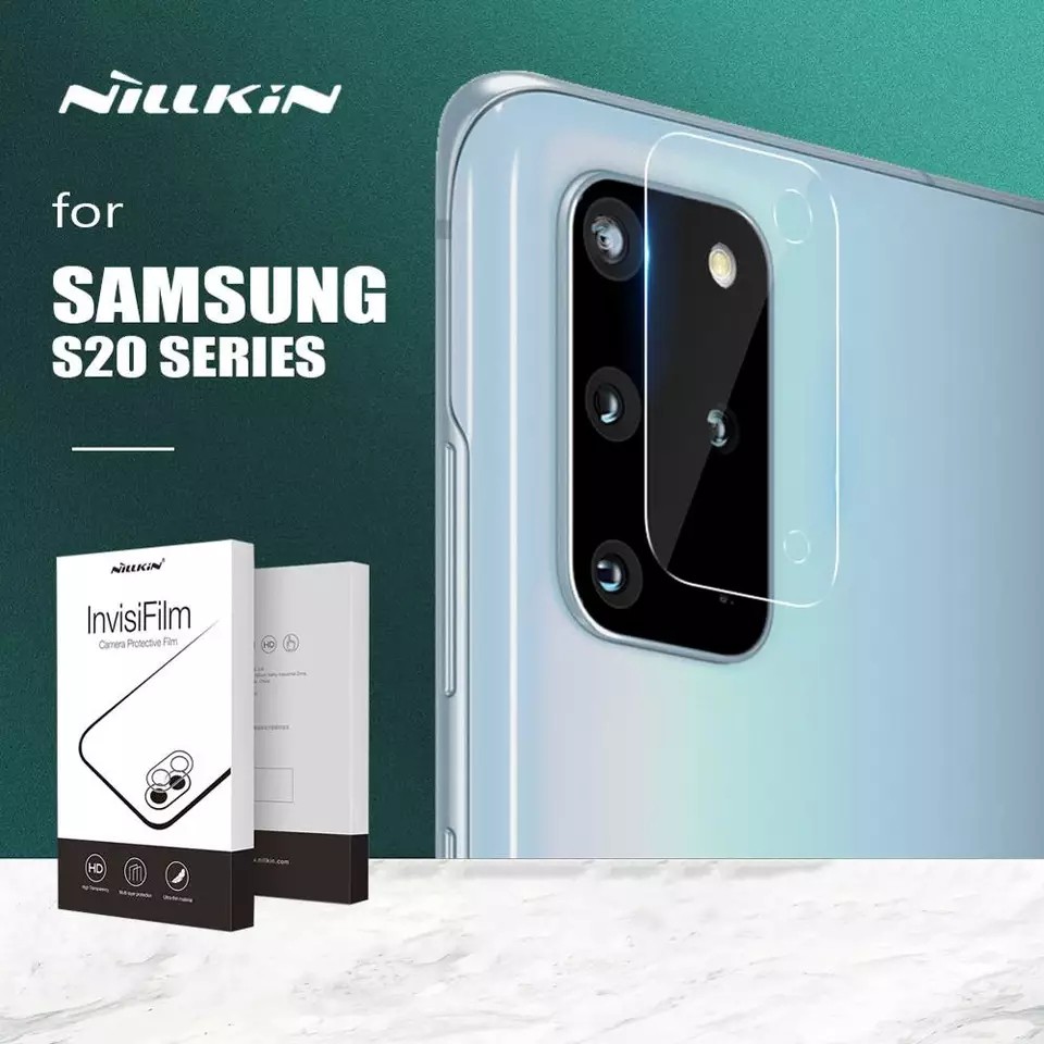 Cường lực Camera Samsung Galaxy S20 Plus / S20 Ultra / S20 chính hãng Nillkin InvisiFilm độ cứng 9H bảo vệ Camera tối đa