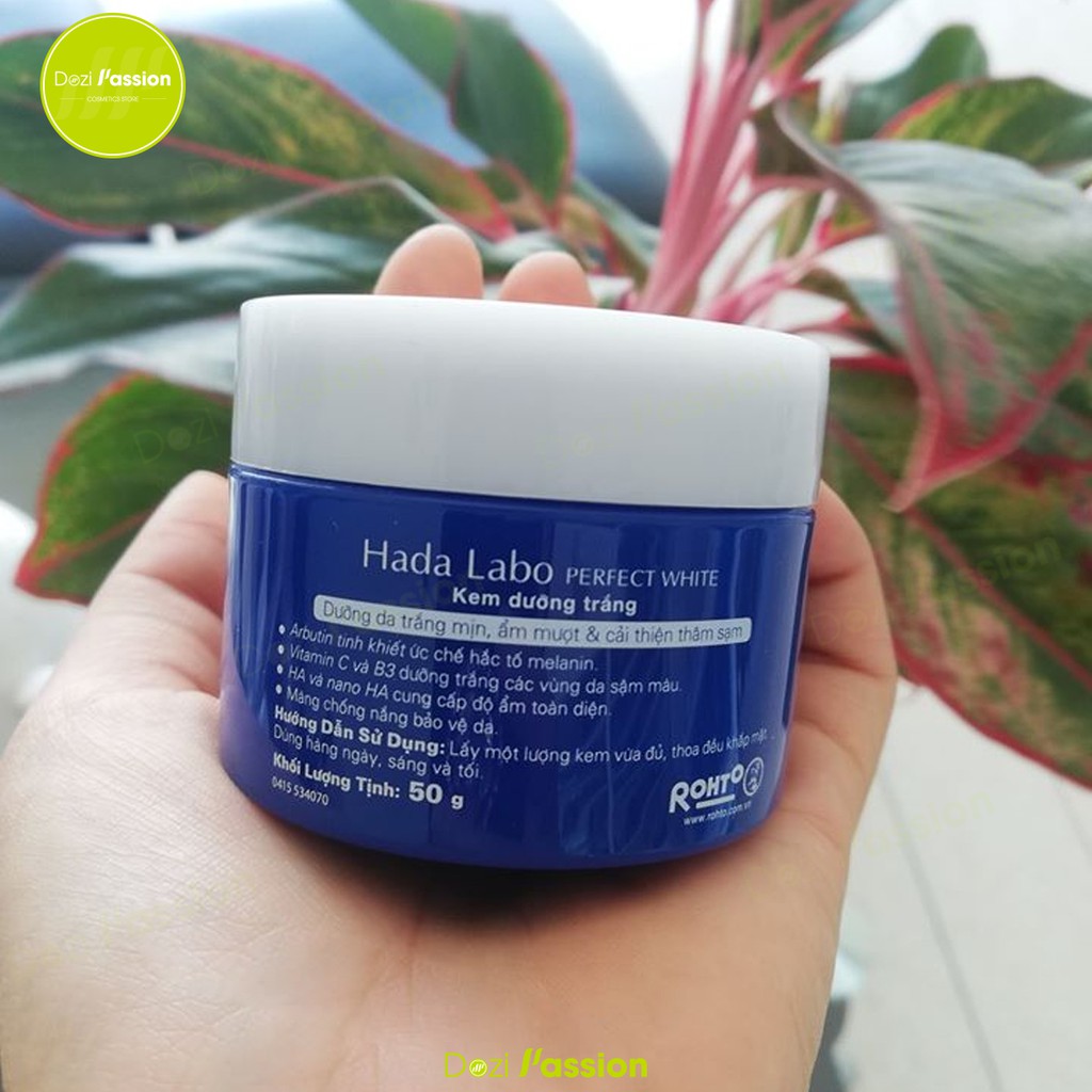 Kem dưỡng Hada Labo Màu Xanh Dưỡng Trắng Tối Ưu - HadaLabo Perfect White Cream 50g