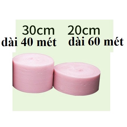 [Bán nguyên cuộn] Bóng khí chống sốc hình trái tim màu hồng