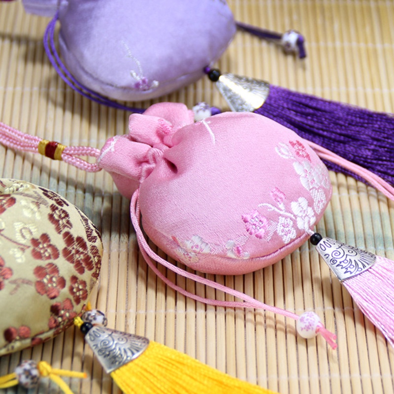 Túi Thơm Trang Trí Nội Thất Xe Hơi Họa Tiết Thổ Cẩm Retro