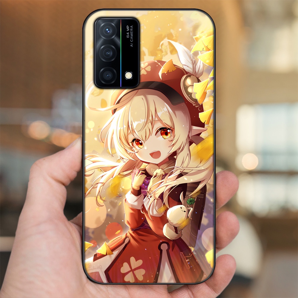Ốp lưng Oppo K9 viền đen in hình Klee Genshin Impact