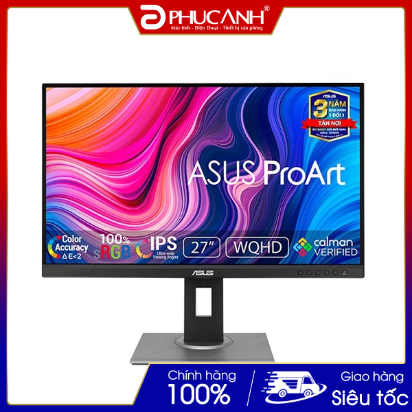 Màn hình Đồ họa Asus ProArt Display PA278QV 27Inch 2K 75Hz IPS (BH 36 tháng)