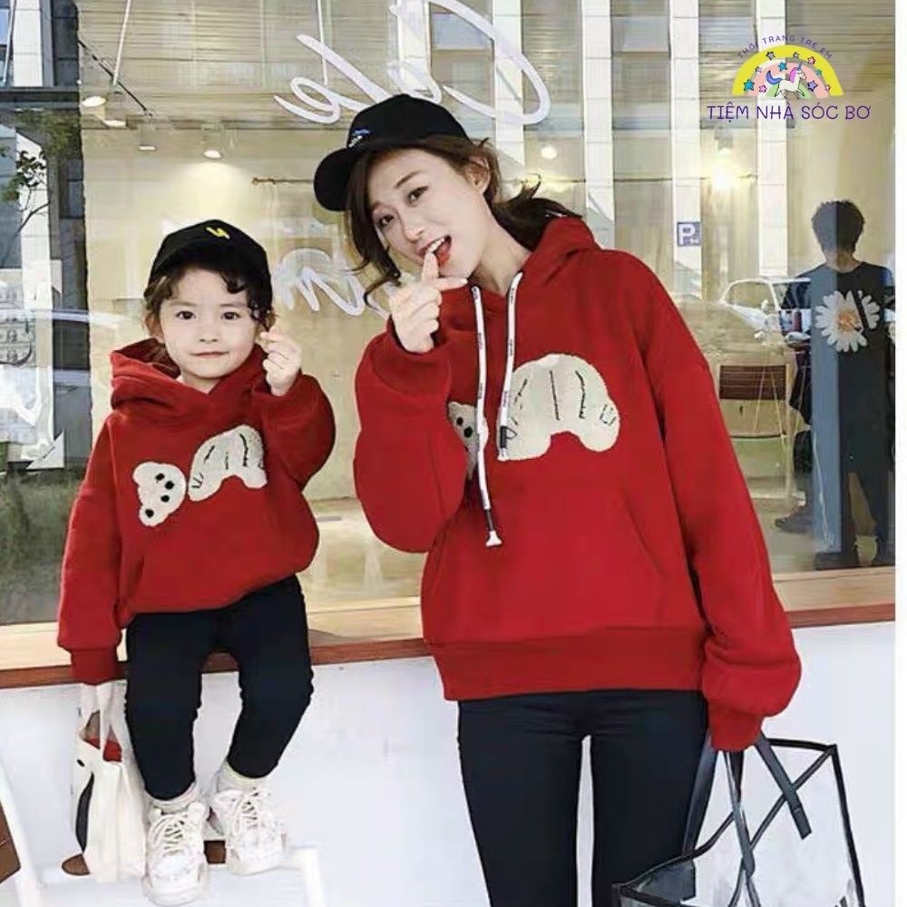 Áo nỉ cho bé và mẹ cùng cả gia đình