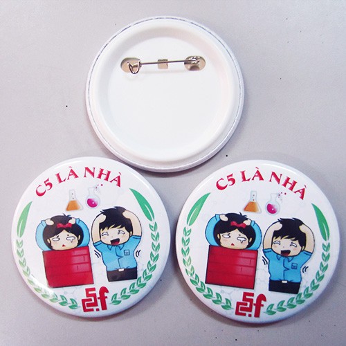 Huy hiệu đặt in hình theo yêu cầu 3 kích cỡ