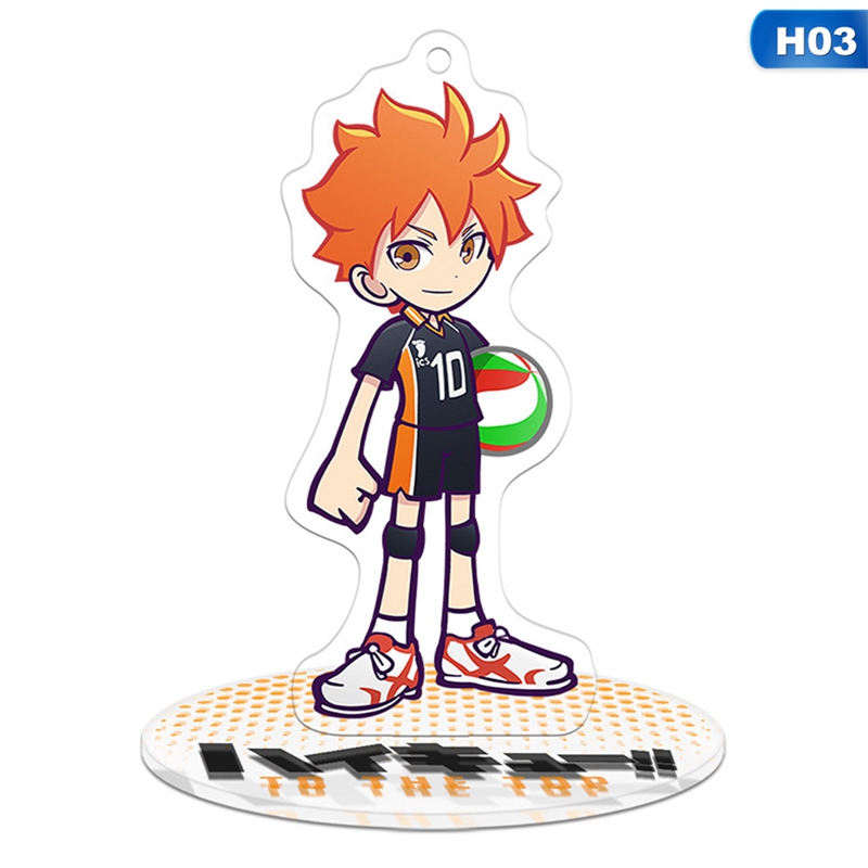 Mặt phụ kiện bằng acrylic cỡ nhỏ hình nhân vật anime Haikyu!! xinh xắn