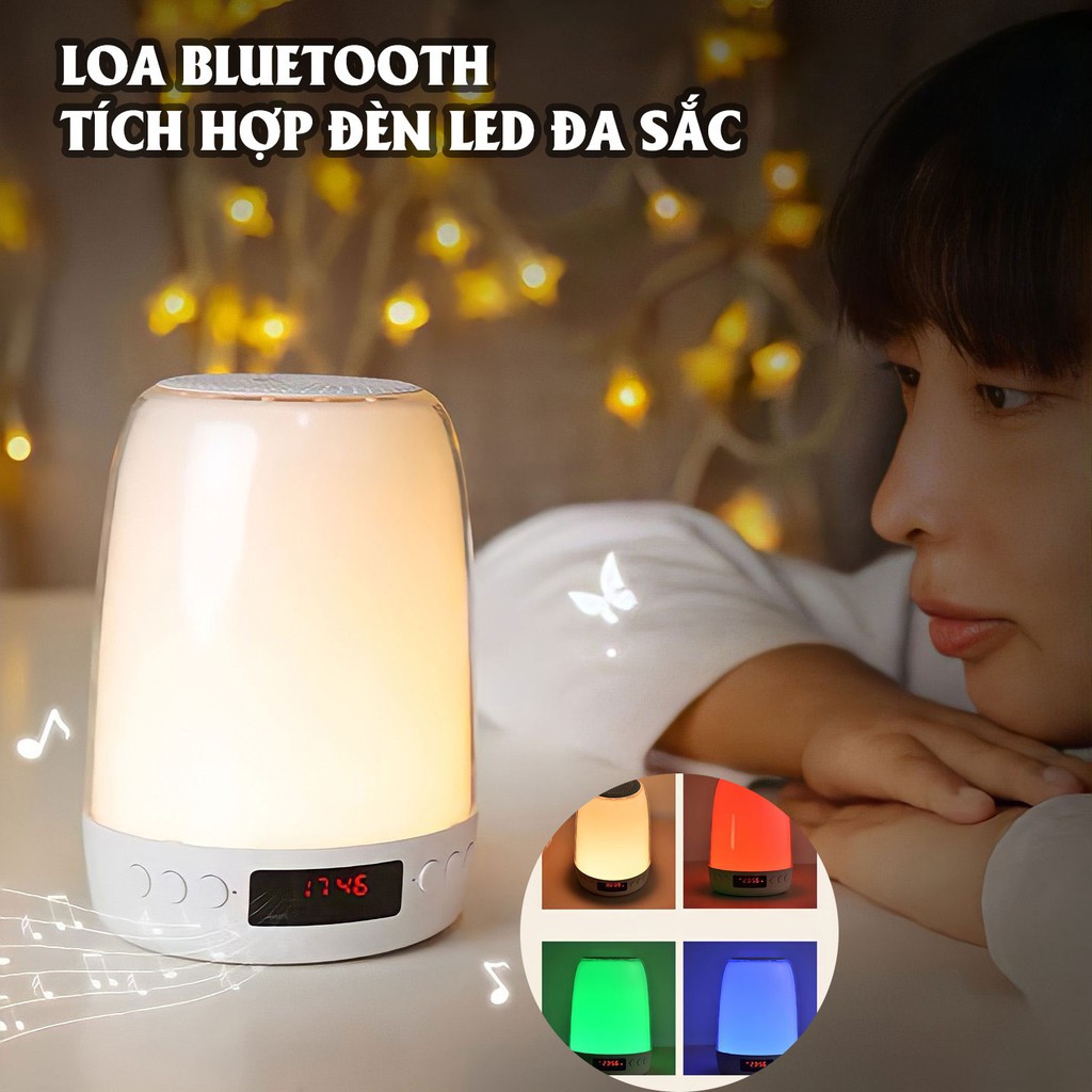 Loa Bluetooth Kết hợp đèn LED cảm ứng hiện đại, có móc treo