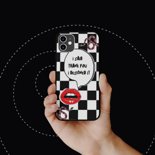 Ốp lưng iphone hình two snakes and lip collage art aesthetic chống sốc  cho các dòng SAMSUNG PAP20210856