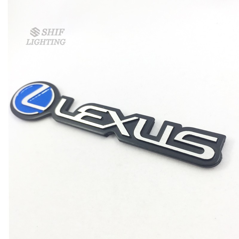 Miếng dán trang trí hình logo LEXUS bằng kim loại dành cho xe hơi