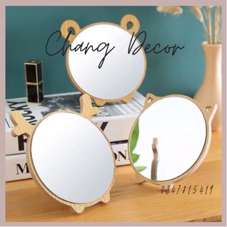 Gương trang điểm, gương để bàn hình thú dễ thương