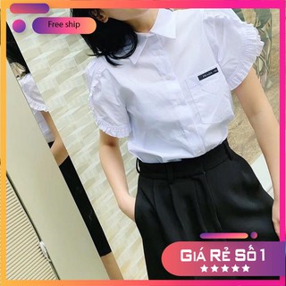 Áo sơ mi nữ ❤freeship 50k❤ áo sơ mi tay bèo