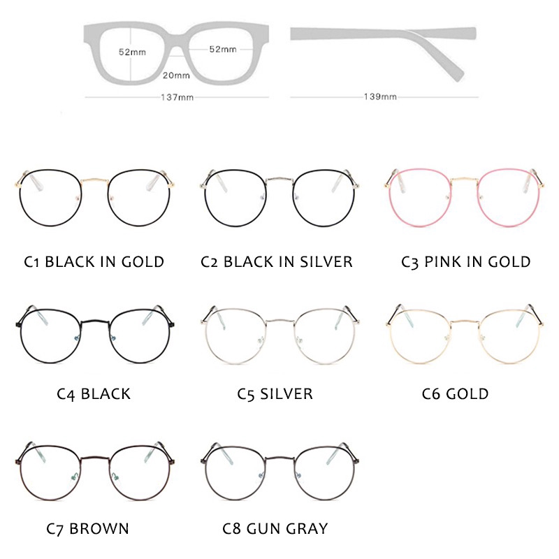 Kính mát kim loại kiểu dáng cổ điển chống bức xạ