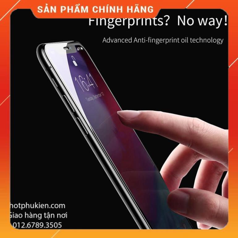 Miếng dán kính cường lực màn hình iPhone XR Baseus mỏng 0.3mm thế hệ mới mặt kính phủ nano