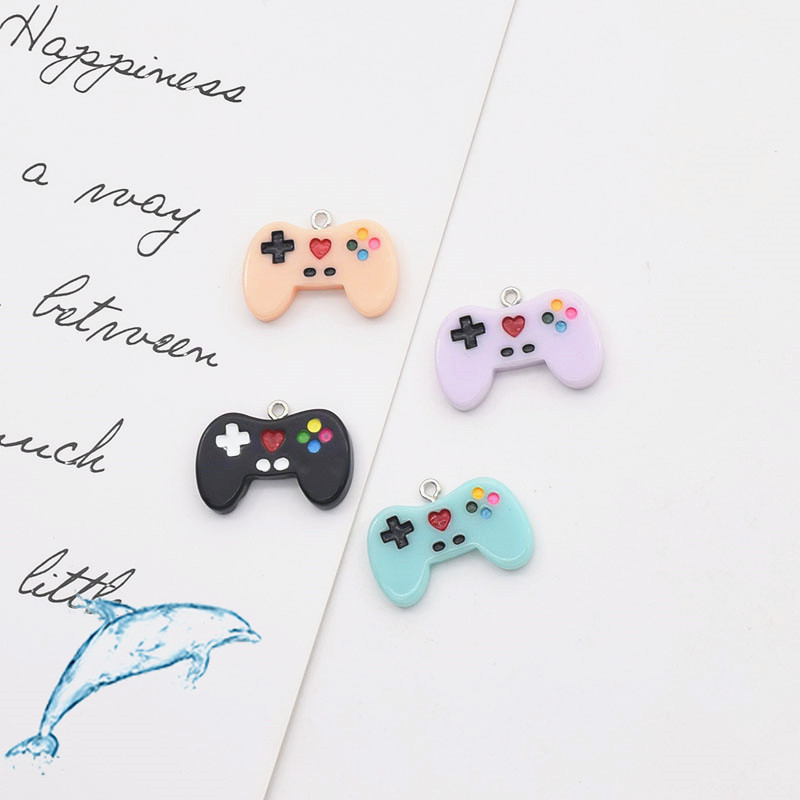 Móc Khóa / Khuyên Tai / Túi Xách Bằng Resin Thủ Công Diy Hình Máy Chơi Game Hoạt Hình