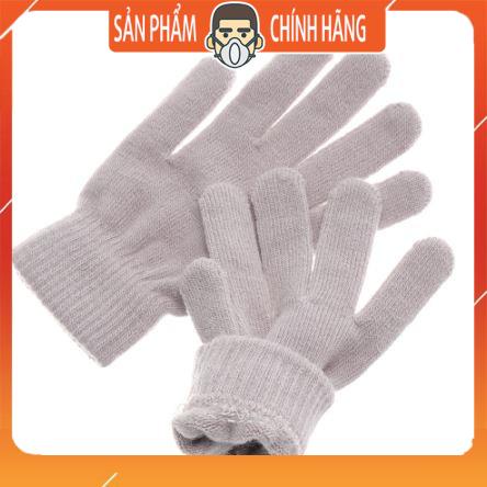 Găng tay đủ ngón đơn giản ấm vải cao cấp