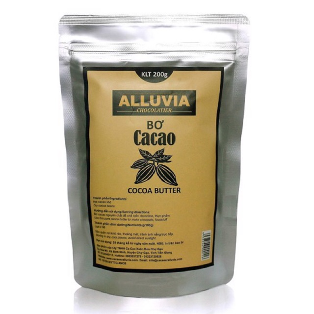 Bơ cacao Alluvia 200gram