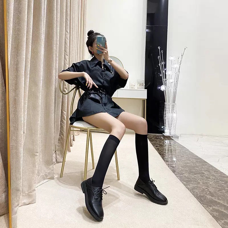 MỚI VỀ ẢNH THẬT Giày nữ văn phòng da mềm đế 3cm oxfords giày mọi giày da fullbox có sẵn milina tiin naga juno | BigBuy360 - bigbuy360.vn