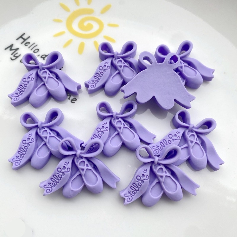 Set 20 Phụ Kiện Trang Trí Điện Thoại Hình Giày Múa Ba Lê Diy