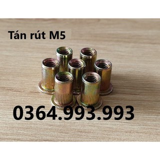 Gói 100 cái tán rút m5/ecu rút m5/ốc tán rút m5. chất liệu: mạ kẽm.