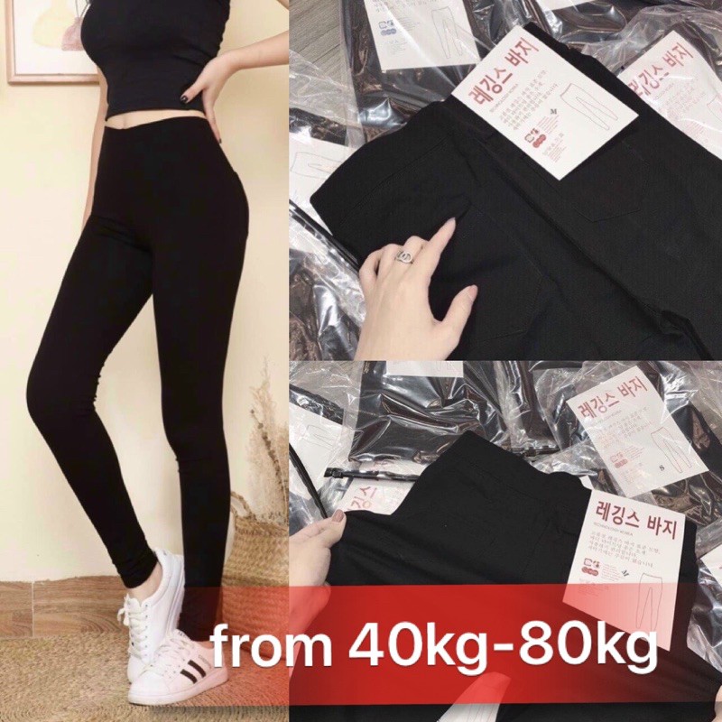 QUẦN LEGGING CẠP CAO XUẤT HÀN( Size 40-80kg ) | BigBuy360 - bigbuy360.vn