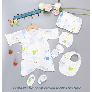SET 6 món sơ sinh cotton hàn quốc MYMY