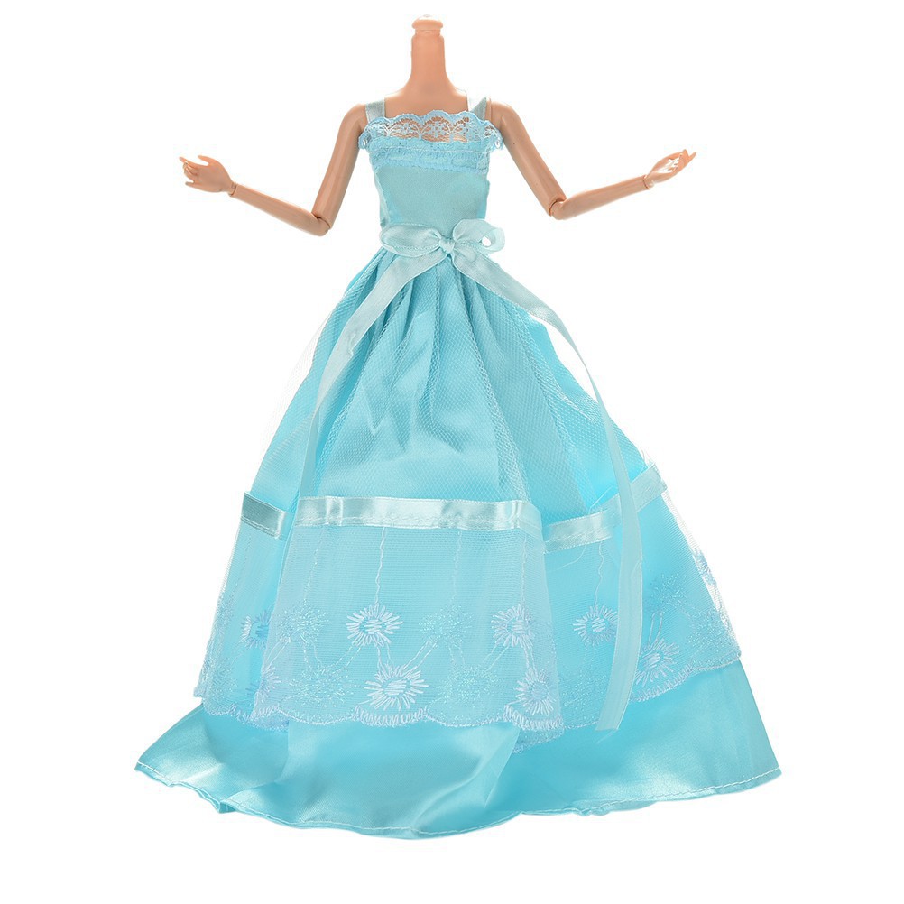 1 Pcs Sling Lace Party Dress for 11 &quot; Barbies Doll Color Random Fashionapple