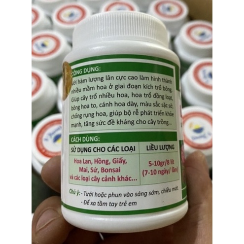 Phân bón NPK 10-60-10 + TE  thúc bật mầm hoa siêu lân siêu vi lượng