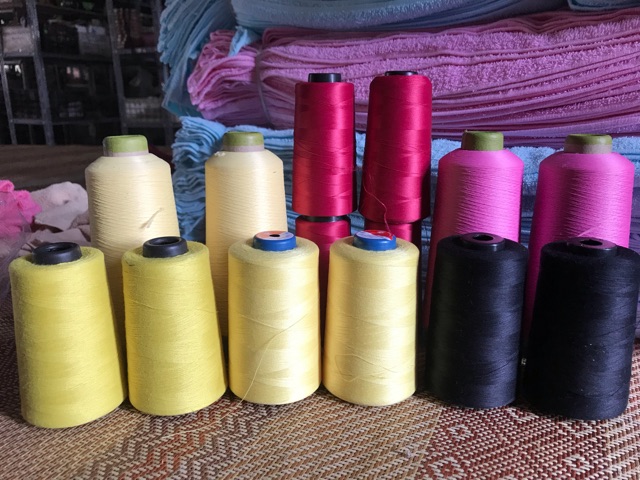 Sét chỉ may hoặc tơ đủ màu