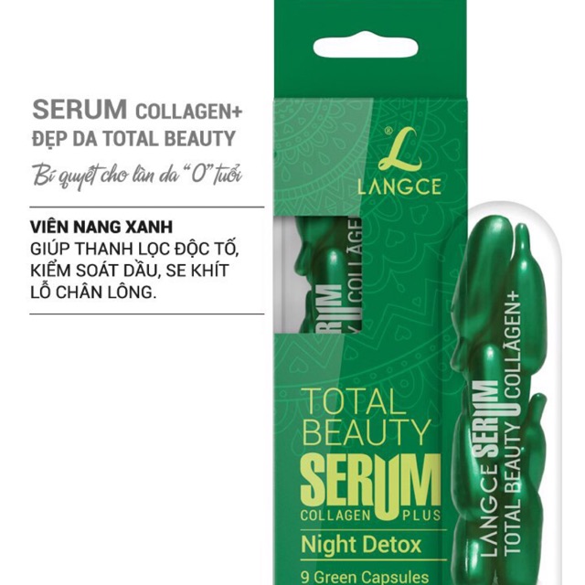 SERUM ( giúp thanh lọc độc tố-kiểm soát dầu-se khít lỗ chân lông) thương hiệu LANGCE hàn quốc