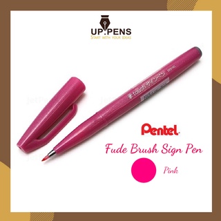 Bút brush viết calligraphy Pentel Sign Pen - Màu hồng (Pink)