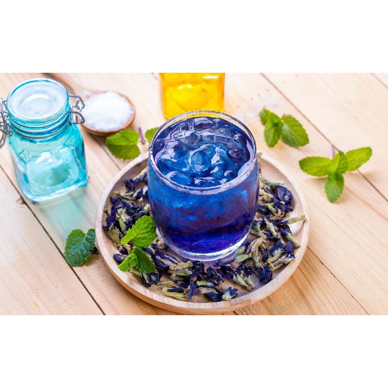 Trà Hoa Đậu Biếc Khô [ Blue Pea Tea ] Thảo Mộc Từ Thiên Nhiên - 100% sản phẩm thuần tự nhiên vị độc lạ