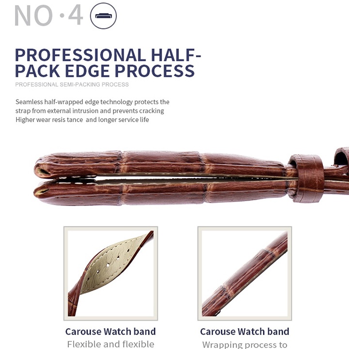 Dây Da Đồng Hồ Nam Cao Cấp Chốt Thông Minh Cực Mềm Nhiều Size Lựa Chọn