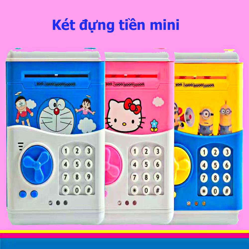 [20 MẪU] KÉT SẮT ĐỰNG TIỀN MINI CHO BÉ- KÉT TIẾT KIỆM ATM CHO TRẺ