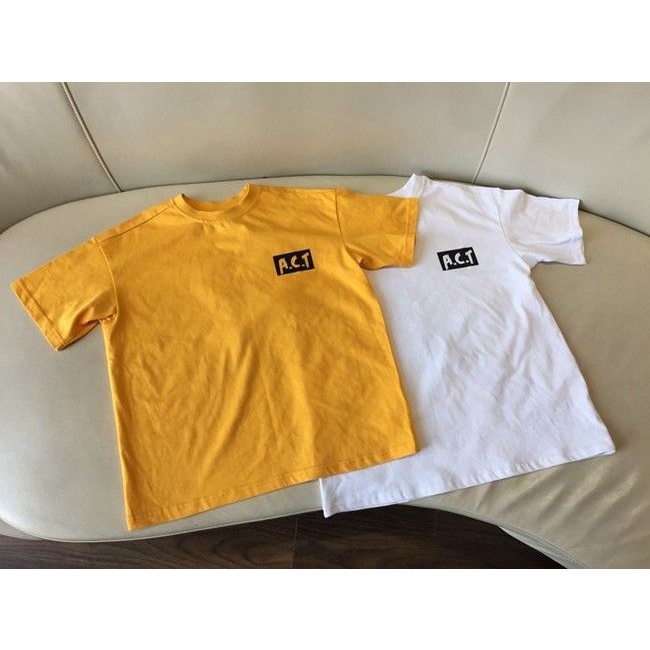 Áo Thun Tay Ngắn In Chữ Phong Cách Âu Mỹ Thời Trang Cho Bé Trai