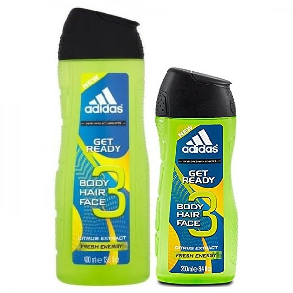 Sữa tắm gội rửa mặt Adidas Get Ready (250ml/400ml)