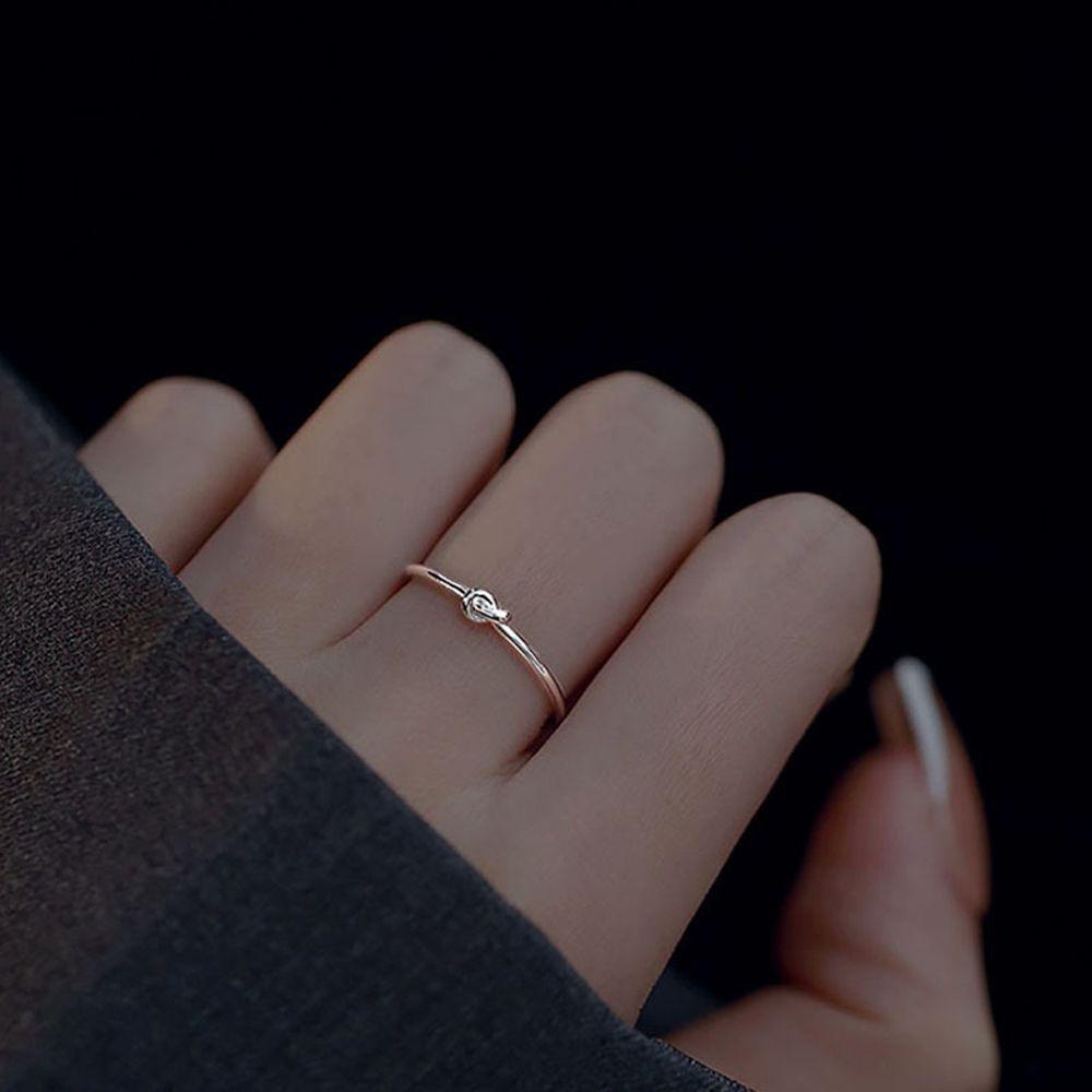 Nhẫn Đeo Ngón Trỏ Phong Cách Tối Giản Cổ Điển Cho Nữ