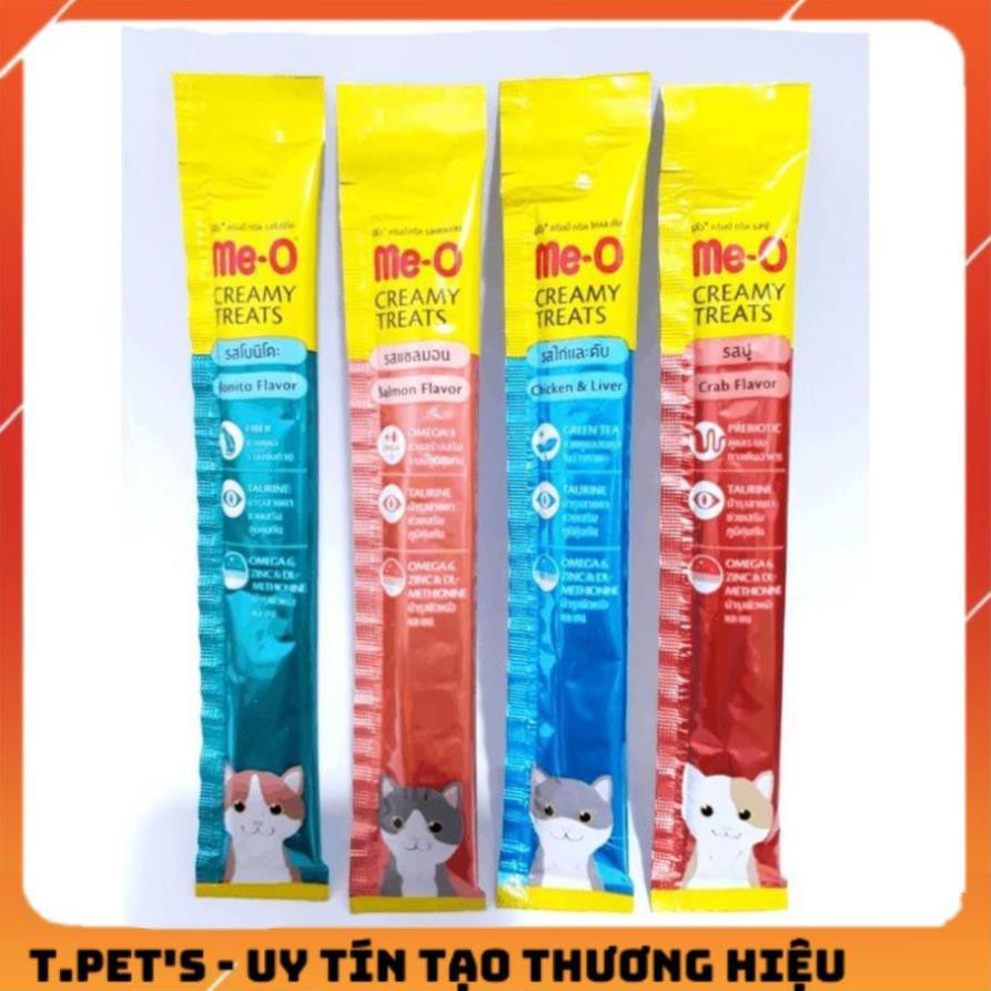 CREAMY TREAT (1 thanh 15gr) BÁNH THƯỞNG DẠNG KEM ME-O Pate súp thưởng cho mèo vâng lời