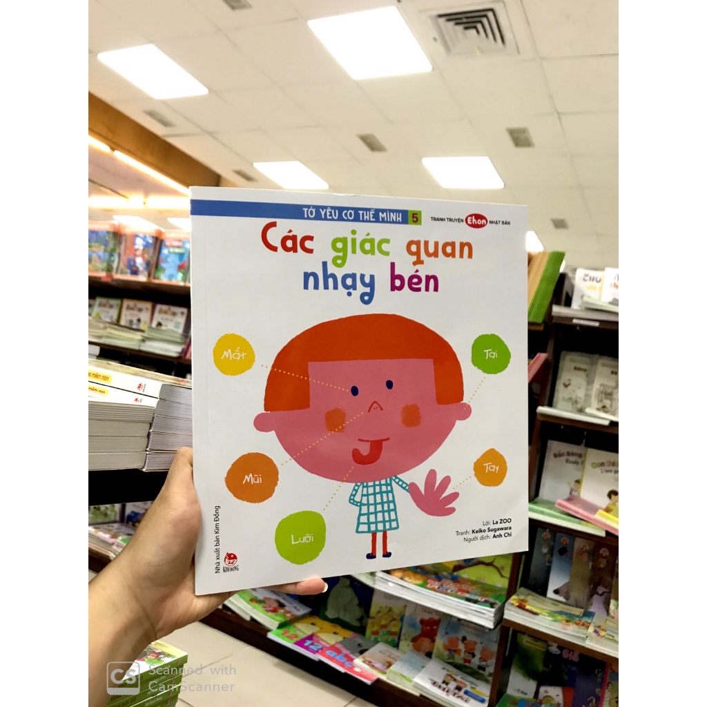 Sách - Tranh Truyện Ehon Nhật Bản: Tớ Yêu Cơ Thể Mình 5: Các Giác Quan Nhạy Bén