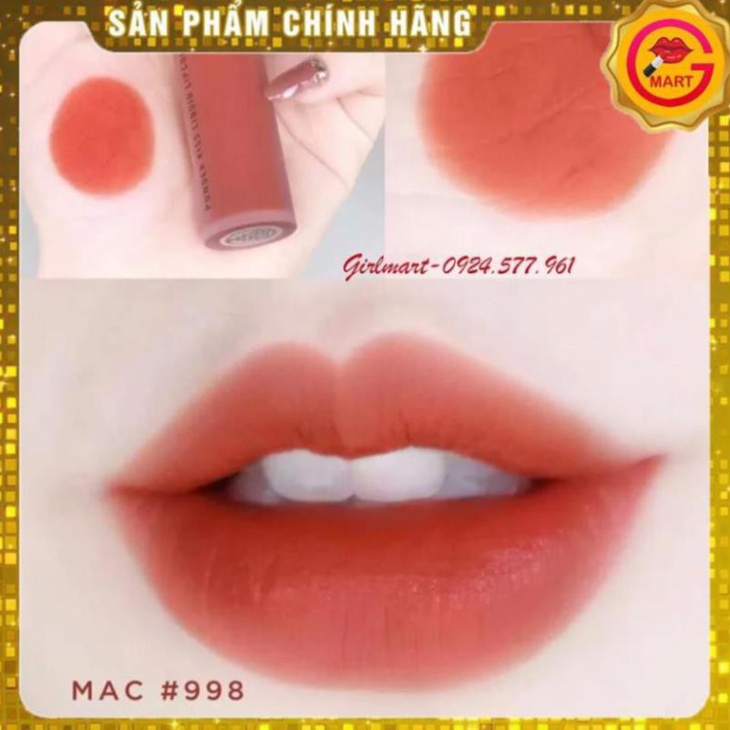 Son Kem Mac Powder Kiss Liquid Lipcolour Màu 998 Sorry Not Sorry  - Tone Cam Cháy