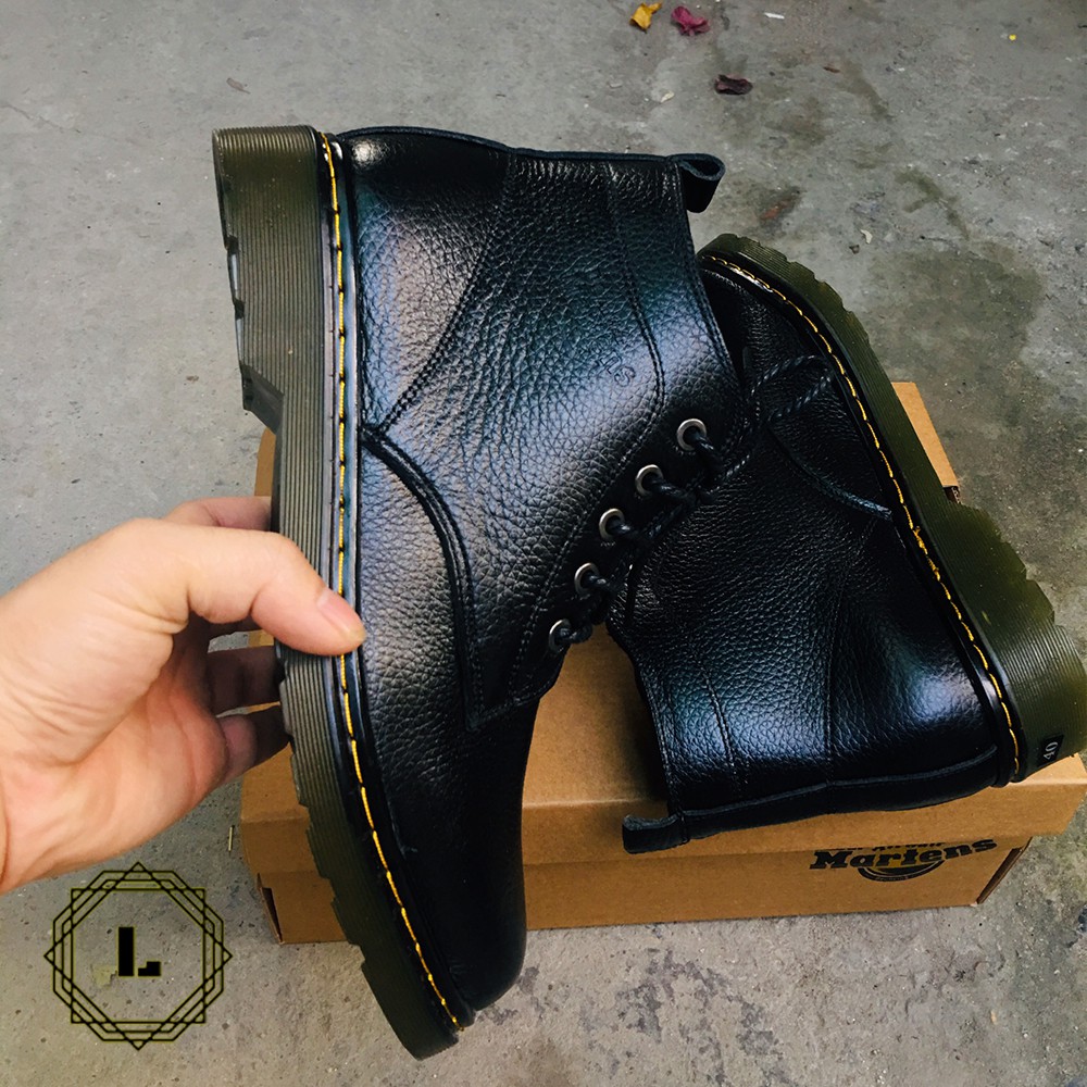 Giày Boots DR.68 DA SẦN đen